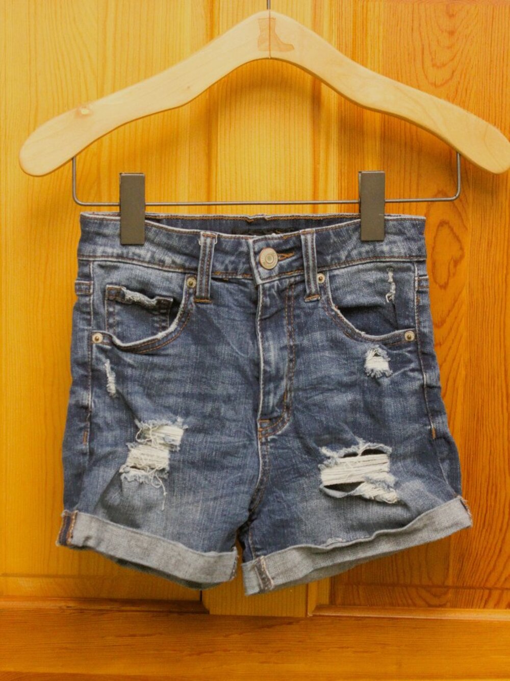 High Rise Jean Shorts Size 0 American Eagle